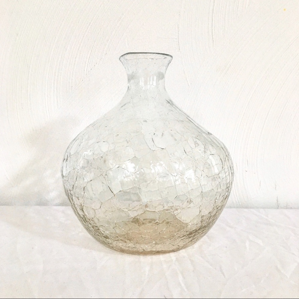 Vintage 70s Glass Vase